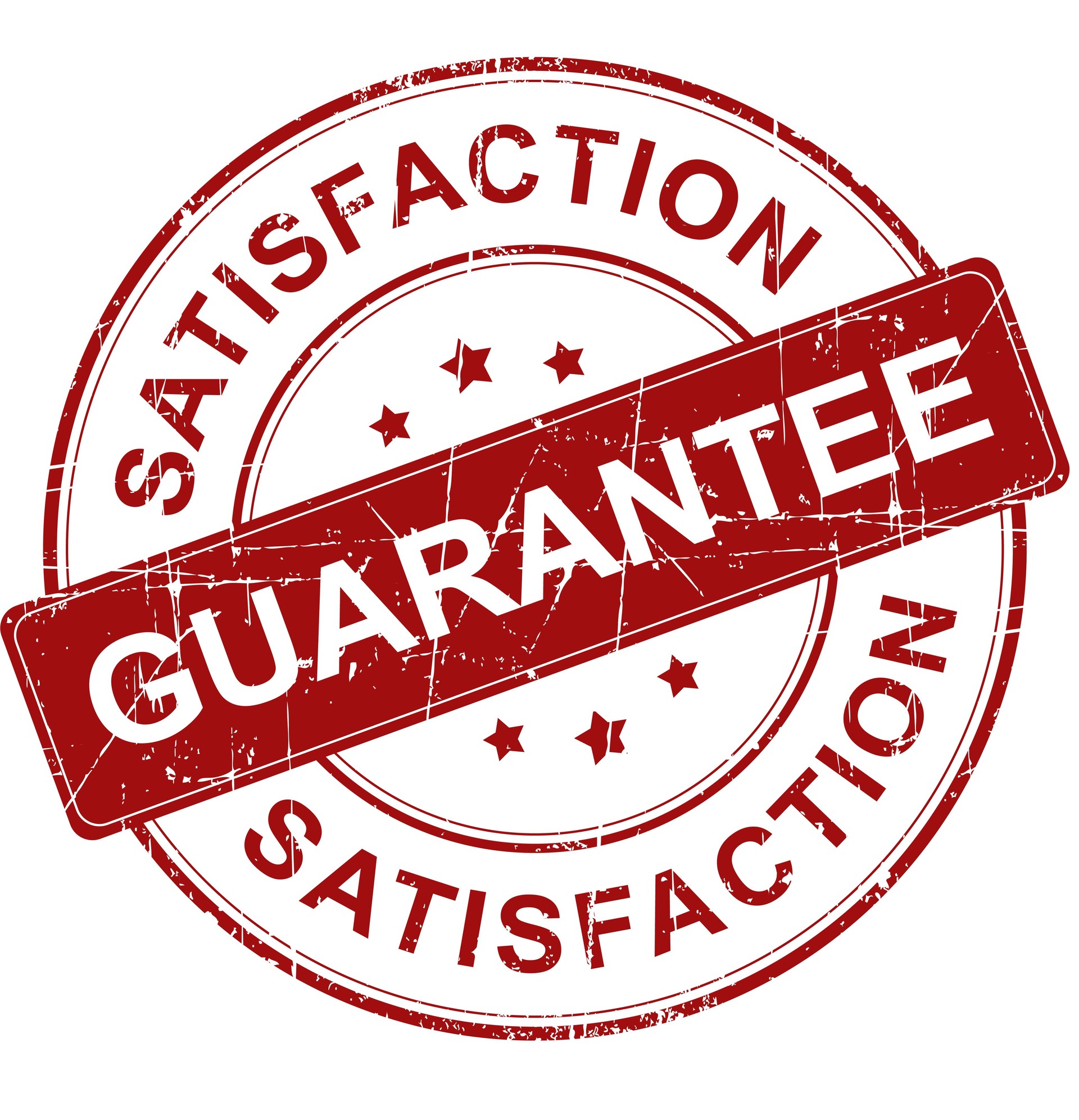Guarantee satisfatction stamp