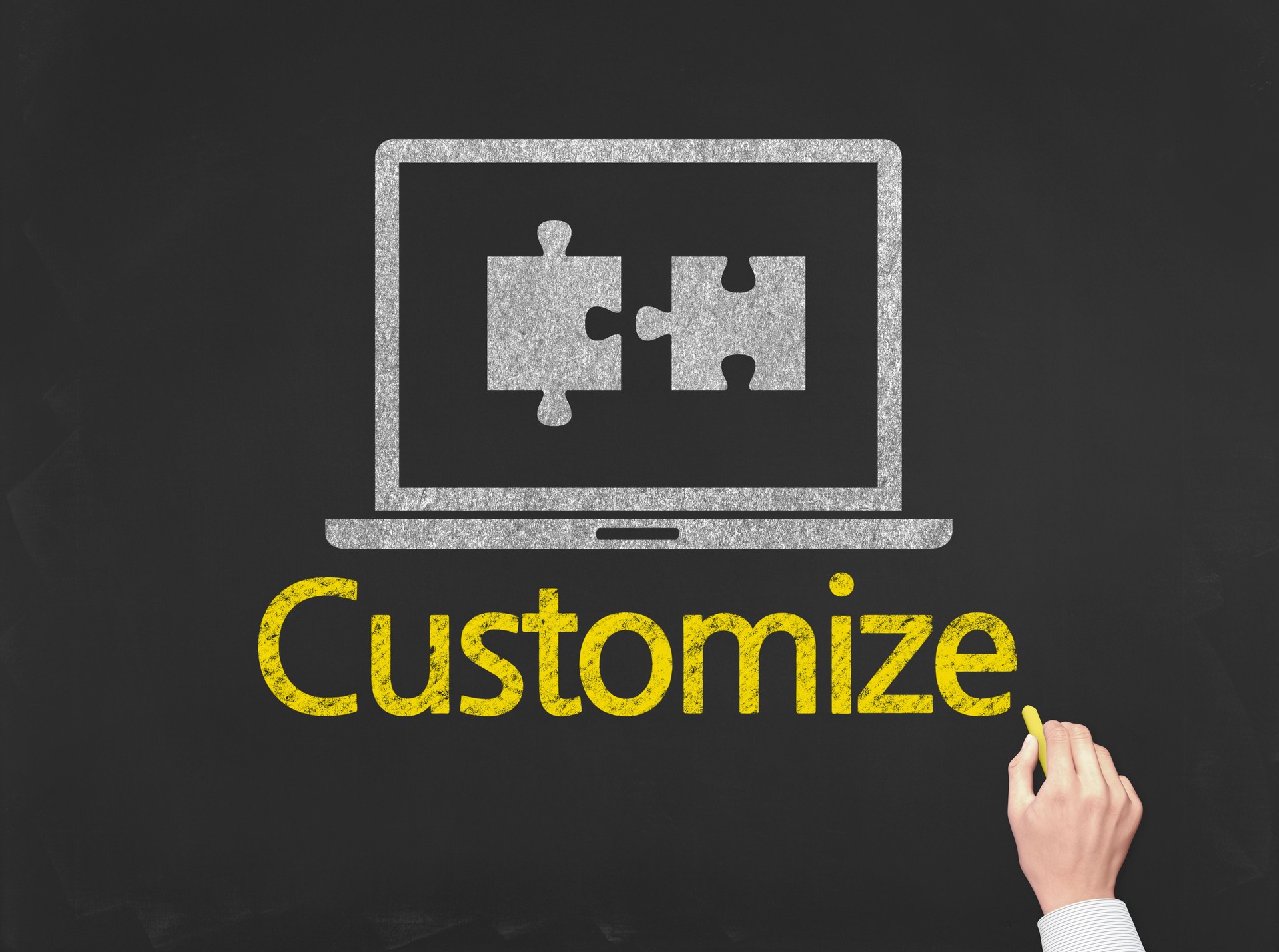 Customize - Business Chalkboard Background